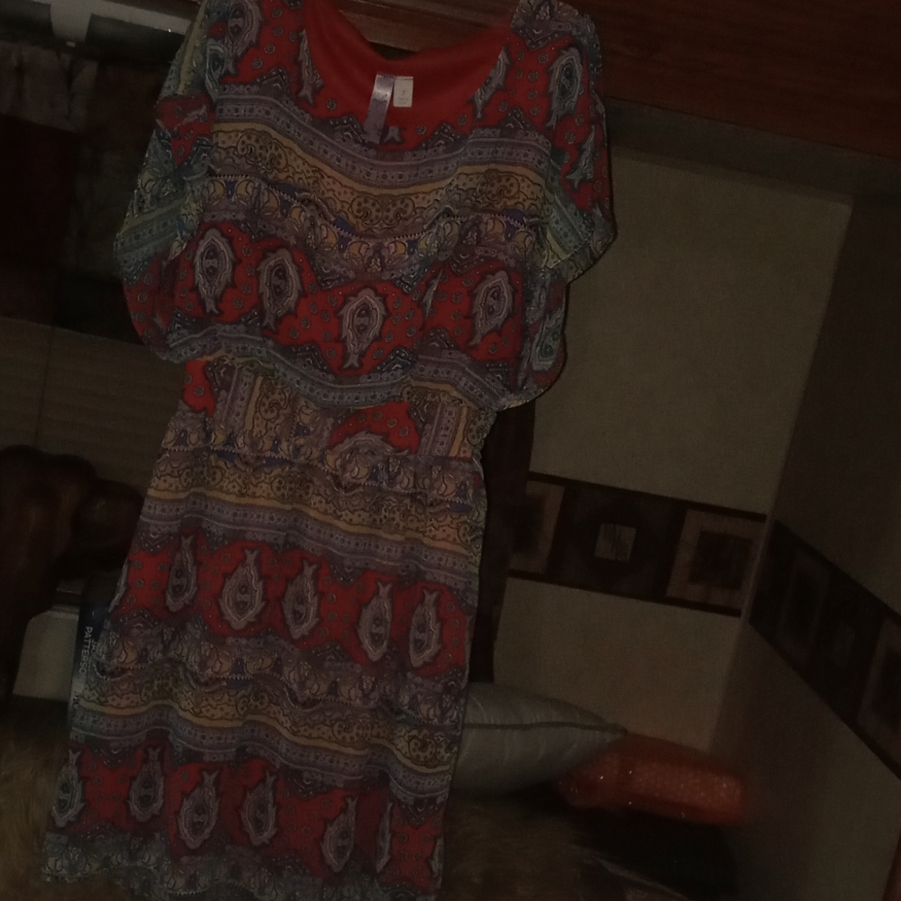 Alya womens patterned dress